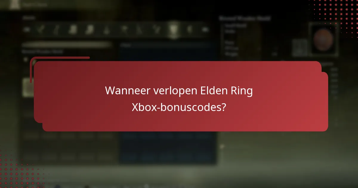 Wanneer verlopen Elden Ring Xbox-bonuscodes?